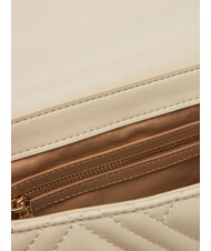 LOVE MOSCHINO QUILTED S Mini Bag a tracolla avorio - Borse Donna - 4