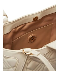 LOVE MOSCHINO QUILTED  Shopping Bag avorio - Borse Donna - 4