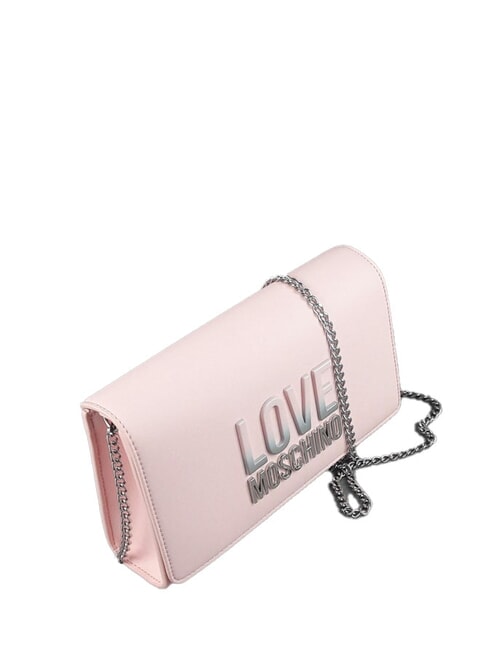 CHAIN Lettering Pochette a tracolla cipria - Borse Donna