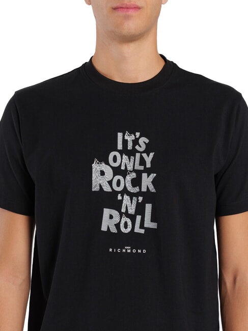 SPARTACO T-shirt in cotone con stampa black - T-shirt Uomo