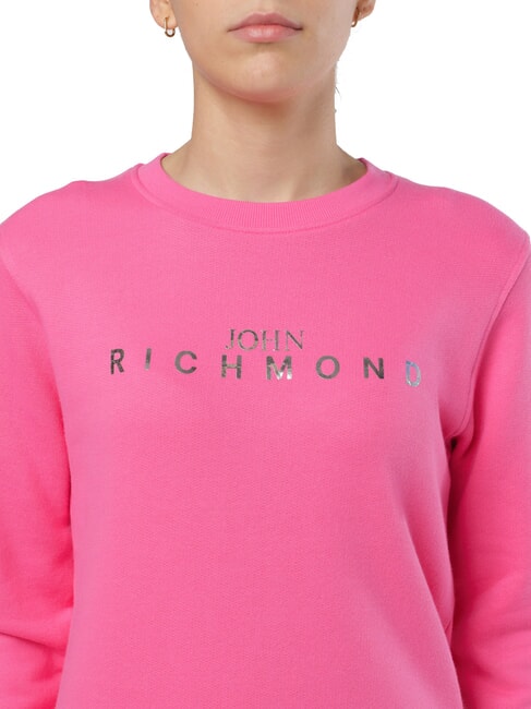 HABID Felpa girocollo in cotone barbie - Felpe Donna