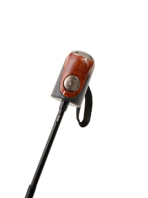 MINI Ombrello pieghevole antivento cravatta marrone 01 - Ombrelli