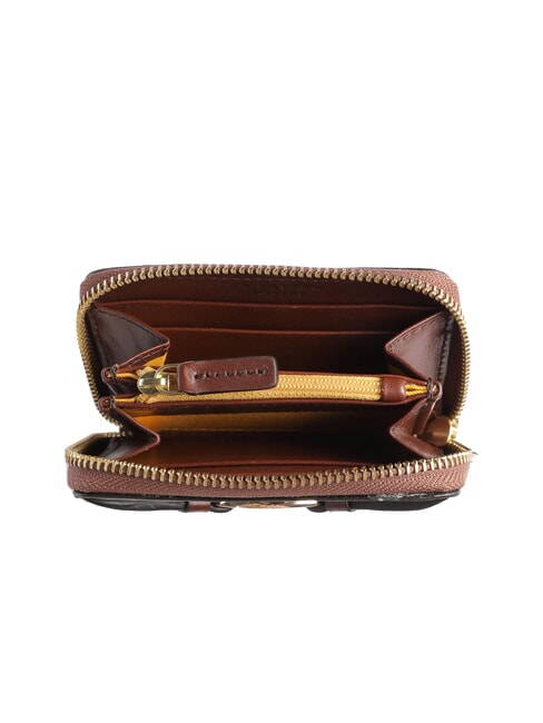 AMELIA Portafoglio mini zip around in pelle MARRONE - Portafogli Donna