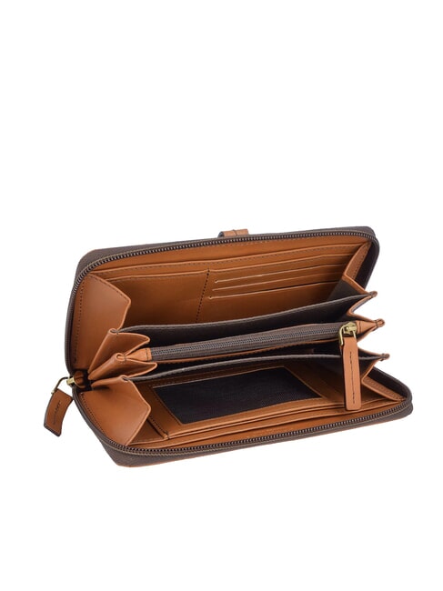 FLORENTIN Portafoglio in pelle cognac/oro - Portafogli Donna