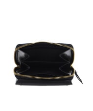 THE BRIDGE FEDERICA Portafoglio piccolo in pelle Nero Oro - Portafogli Donna - 3