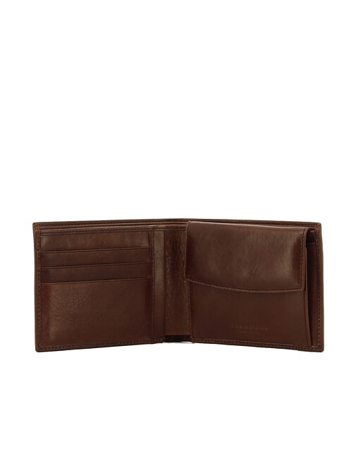 KALLIO Portafoglio in pelle con portamonete Marrone/Rutenio                - Portafogli Uomo