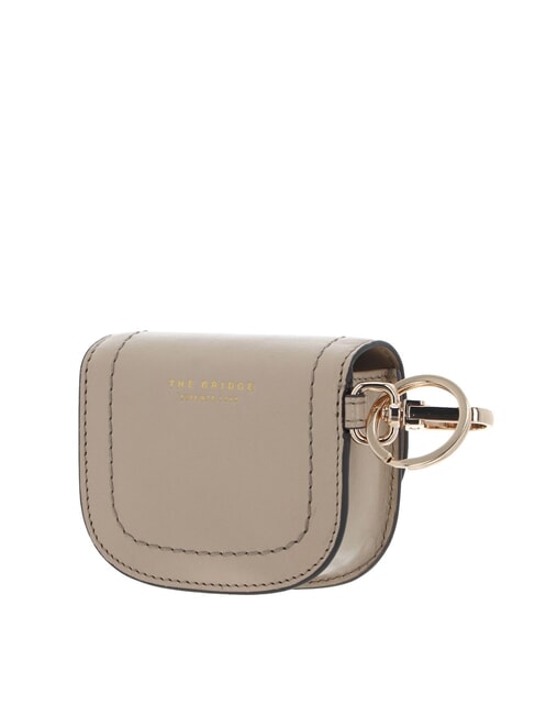 FEDERICA Portamonete in pelle con portachiavi butter abb. oro - Portafogli Donna