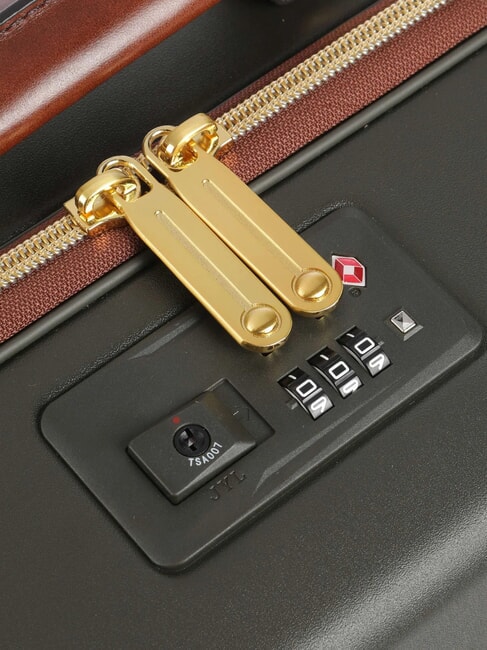 STORY  Trolley Bagaglio a Mano foresta/marrone abb. oro - Bagagli a mano