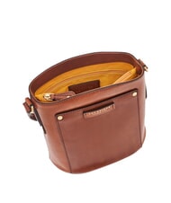 THE BRIDGE CECILIA Borsa secchiello in pelle a tracolla MARRONE - Borse Donna - 4