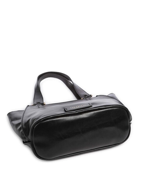 FEBE Borsa shopping in pelle Nero Oro - Borse Donna