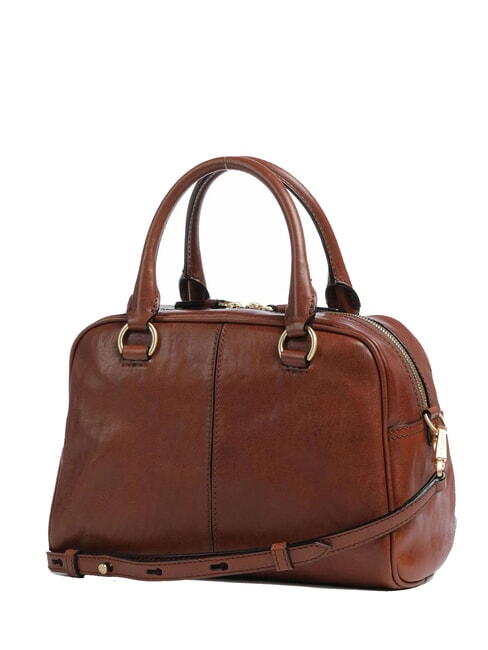 FLORA Borsa bauletto in pelle con tasche MARRONE - Borse Donna
