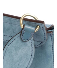 THE BRIDGE ERICA Borsa tracolla in pelle con frange sky with gold - Borse Donna - 3