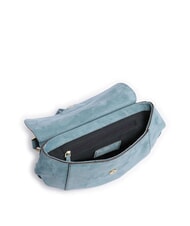 THE BRIDGE ERICA Borsa tracolla in pelle con frange sky with gold - Borse Donna - 5