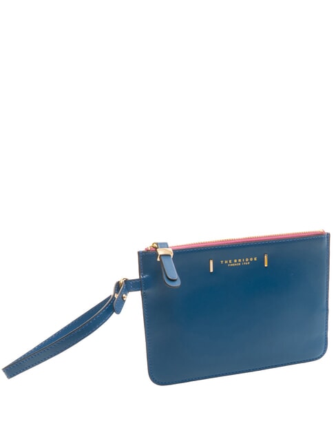CHIARA Pochette in pelle jeans abb. oro - Borse Donna