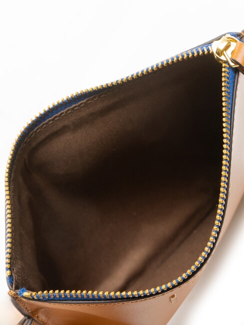 CHIARA Pochette in pelle cognac/oro - Borse Donna