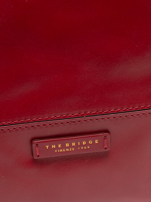 ELETTRA Zaino tondo in pelle berry abb. oro - Borse Donna