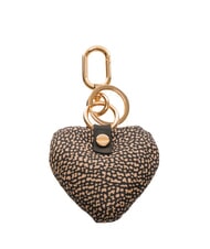 BORBONESE KEYRING Cuore Portachiavi con charm OP/NATURALE/NERO - Portachiavi - 2