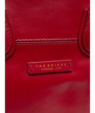 THE BRIDGE ELETTRA Borsa shopping in pelle berry abb. oro - Borse Donna - 3