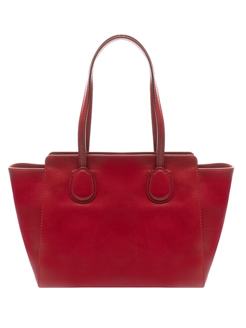 ELETTRA Borsa shopping in pelle berry abb. oro - Borse Donna