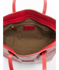 THE BRIDGE ELETTRA Borsa shopping in pelle berry abb. oro - Borse Donna - 5