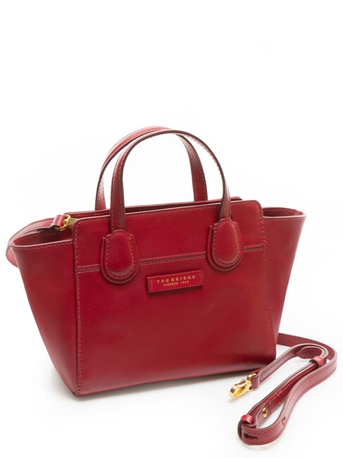 ELETTRA Borsa a mano in pelle con tracolla berry abb. oro - Borse Donna