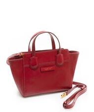 THE BRIDGE ELETTRA Borsa a mano in pelle con tracolla berry abb. oro - Borse Donna - 2