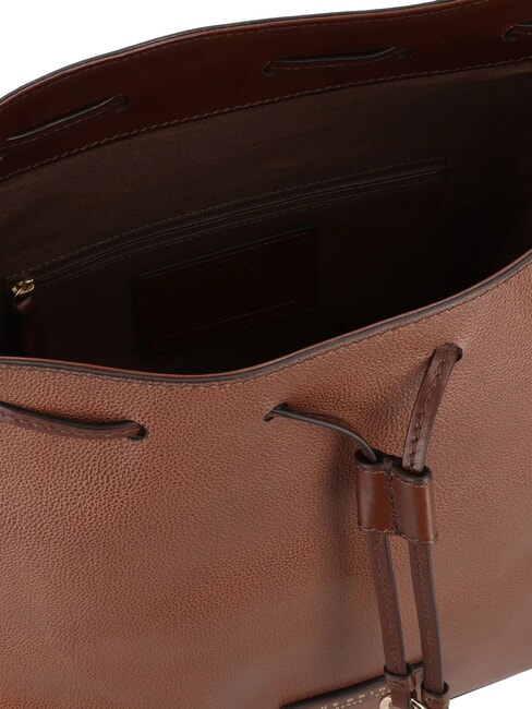 CARLOTTA Borsa hobo in pelle con tasche MARRONE - Borse Donna