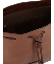 THE BRIDGE CARLOTTA Borsa hobo in pelle con tasche MARRONE - Borse Donna - 5