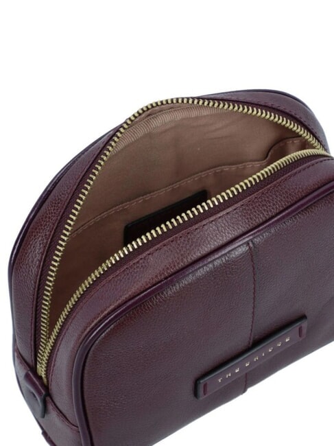 ELISABETTA Beauty piccolo in pelle grape abb. oro - Bustine & Necessaire