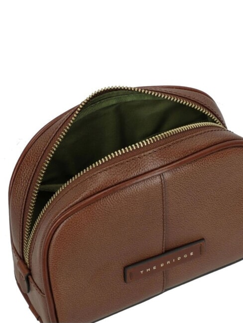 ELISABETTA Beauty piccolo in pelle MARRONE - Bustine & Necessaire