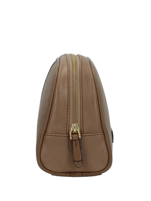 ELISABETTA Beauty medio in pelle oyster abb. oro - Beauty Case