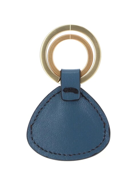 DUCCIO Portachiavi con charm in pelle sky with gold - Portachiavi