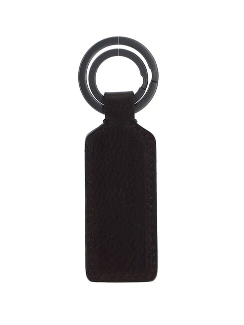 DUCCIO Portachiavi con charm in pelle castagna abb. rutenio dk - Portachiavi