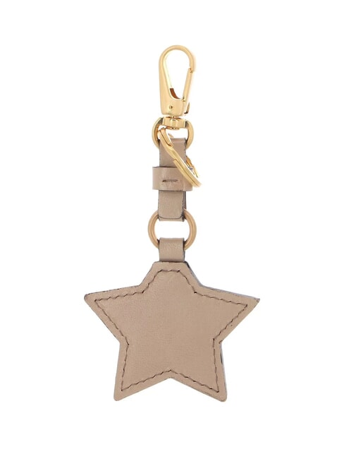 DUCCIO Portachiavi con charm stella in pelle butter abb. oro - Portachiavi