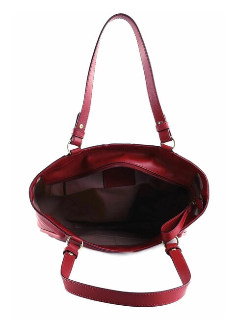 BRIGIDA  Shopper in pelle berry abb. oro - Borse Donna
