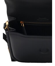 PINKO LOVE BOX Borsa mini in nappa con flap nero-antique gold - Borse Donna - 5