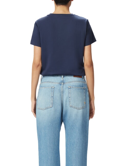 NAMBRONE  T-Shirt in cotone blu abisso - T-shirt e Top Donna