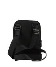 PIQUADRO WOODY Borsello in pelle e tessuto Nero - Tracolle Uomo - 3