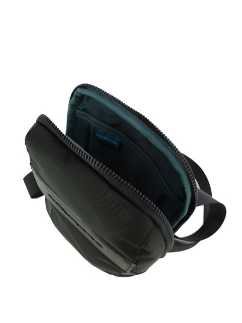 WOODY Borsello in pelle e tessuto Nero - Tracolle Uomo