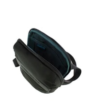 PIQUADRO WOODY Borsello in pelle e tessuto Nero - Tracolle Uomo - 4