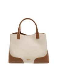 TOSCA BLU CECILIA Borsa a mano in canvas con tracolla CUOIO - Borse Donna - 4