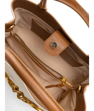 TOSCA BLU CECILIA Borsa a mano in canvas con tracolla CUOIO - Borse Donna - 5