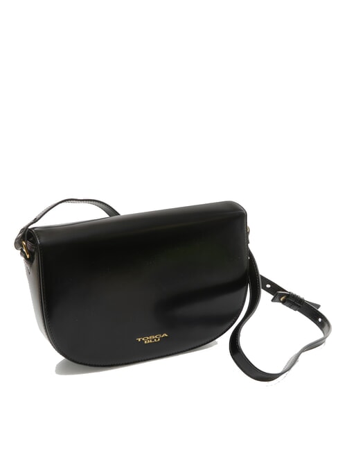 KORA Borsa in pelle con pattina Nero - Borse Donna