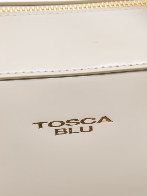 KORA Borsa bauletto in pelle con tracolla bianco avorio - Borse Donna