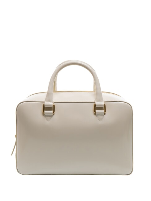 KORA Borsa bauletto in pelle con tracolla bianco avorio - Borse Donna
