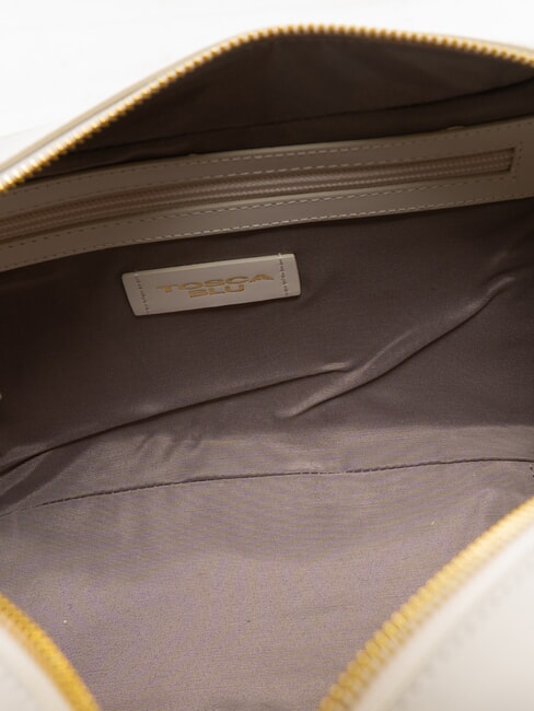 KORA Borsa bauletto in pelle con tracolla bianco avorio - Borse Donna