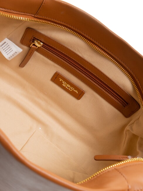 CLOE Borsa a mano in pelle con tracolla CUOIO - Borse Donna