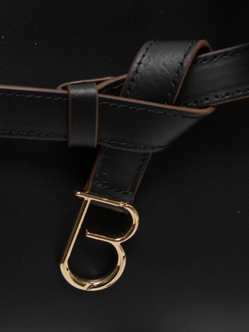 AMELIA Borsa a mano in pelle con charm Nero - Borse Donna