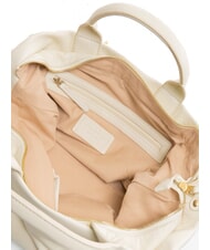 TOSCA BLU BEATRICE Borsa in pelle con manico e tracolla bianco avorio - Borse Donna - 4