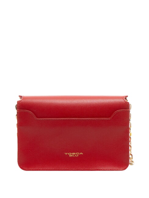 BIANCA Borsa in pelle tracolla catena CORALLO - Borse Donna